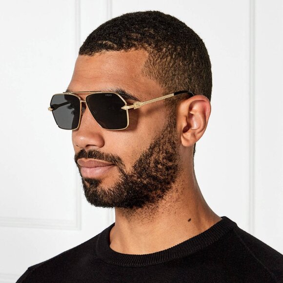 Versace Men Sunglasses Gold Grey Aviator VE2284 100287 NEW AUTHENTIC - Picture 9 of 9